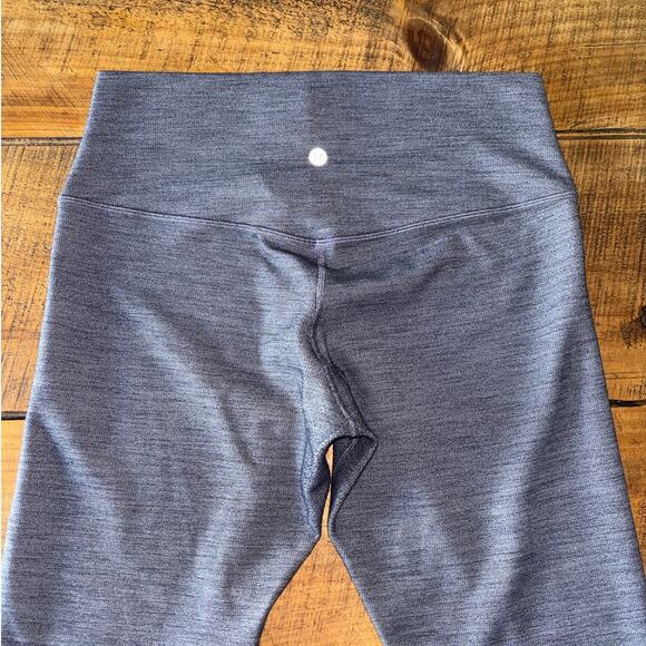 Lululemon Align Pant II Heathered Gray Soft Sweat Wicking Yoga Leggings 12 - Picture 5 of 9